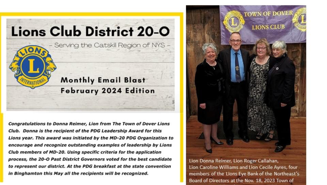 Congratulations Lion Donna on receiving the 2024 PDG Leadership